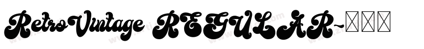 RetroVintage REGULAR字体转换